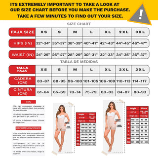 Fajas MariaE FP100 | Postpartum Faja Butt Lifting Shapewear For Daily Use | Open Bust & Front Closure | Powernet